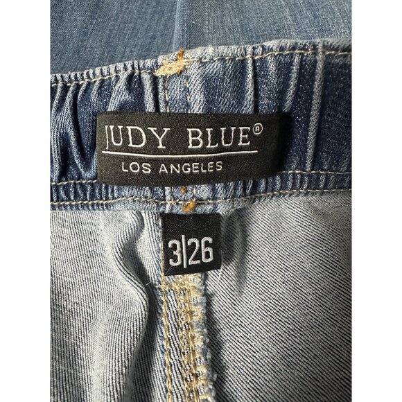 Judy Blue Drawstring Denim Jogger Jeans 3/26 Elastic Stretch Drawstring Denim - Picture 3 of 11